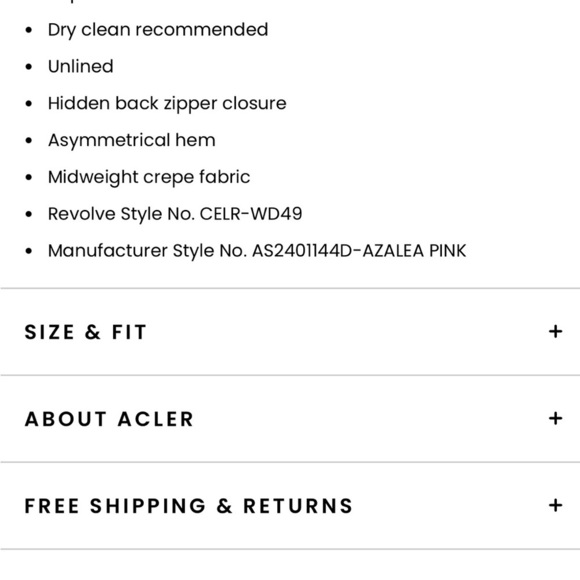 Acler Rowe Mini Dress Seamed High Neck Assymetical Azalea Pink sz US 8 - Picture 12 of 12